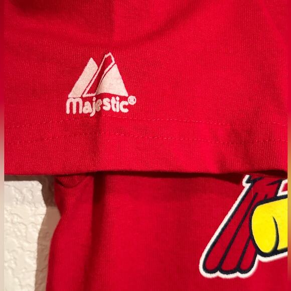 Vintage 90’s Majestic‎ Genuine Merchandise St Louis Cardinals Henley XL EUC - Picture 6 of 8
